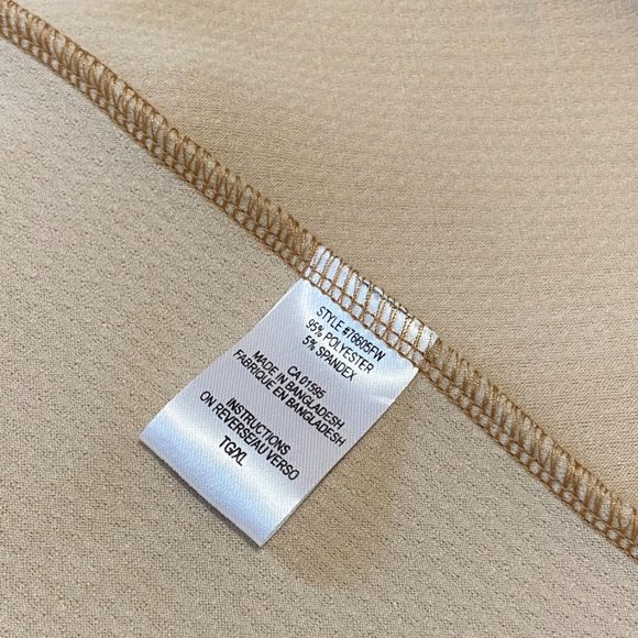 MAGAZINE Women's Beige Casual Minimalist Dress Size XL - Picture 4 of 6